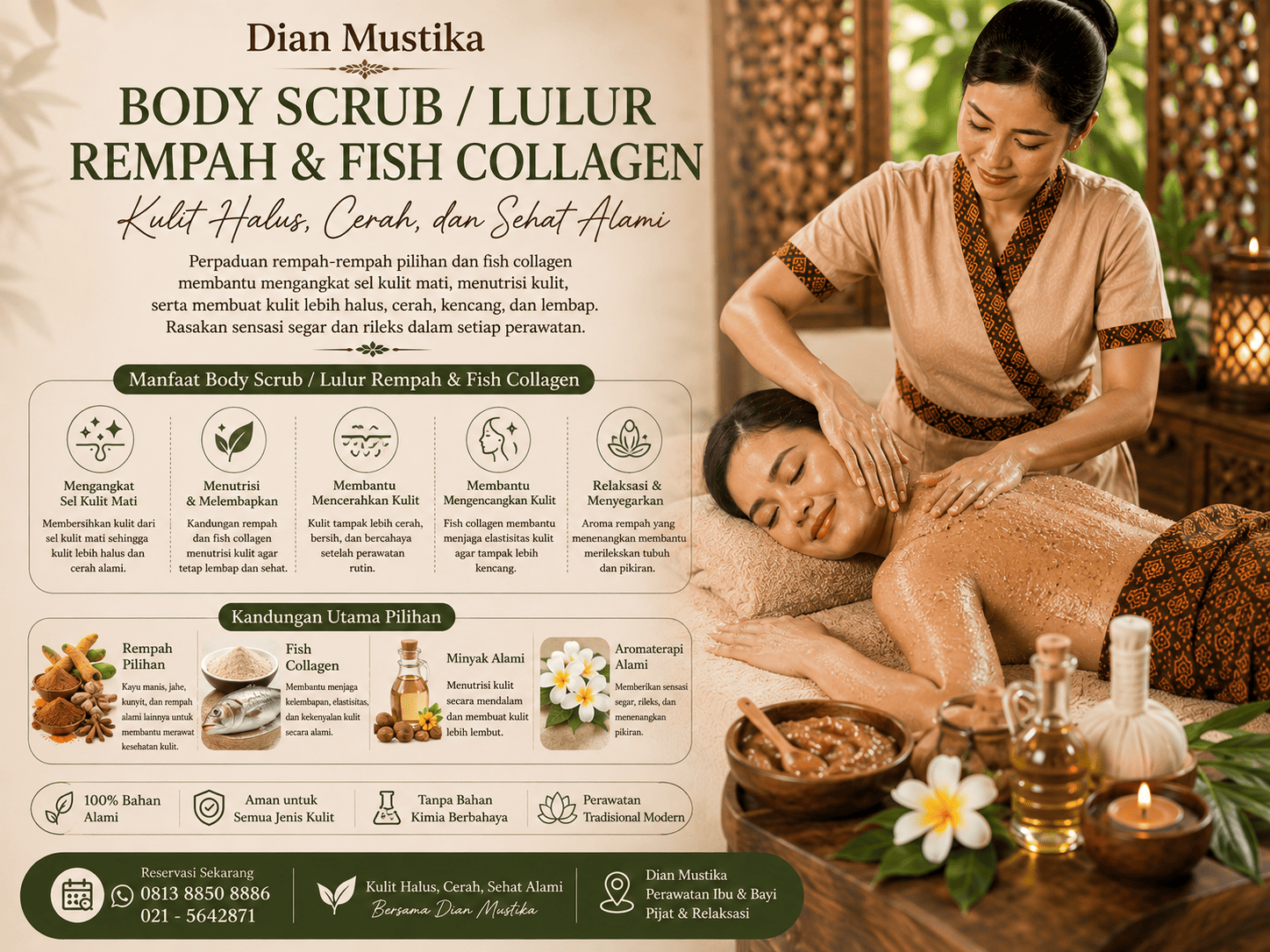 BODY SCRUB / LULUR REMPAH & FISH COLLAGEN